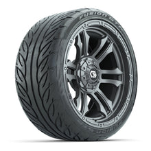 GTW® Shogun Gunmetal 15 in Wheels with 215/40-R15 Fusion GTR Steel Belted Street Tires – Full Set