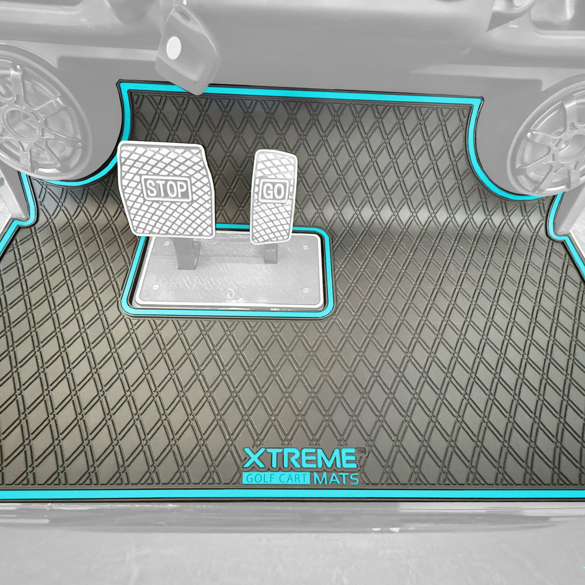 Xtreme Floor Mats for Evolution Forester 2023-Up - Black/Sky Blue