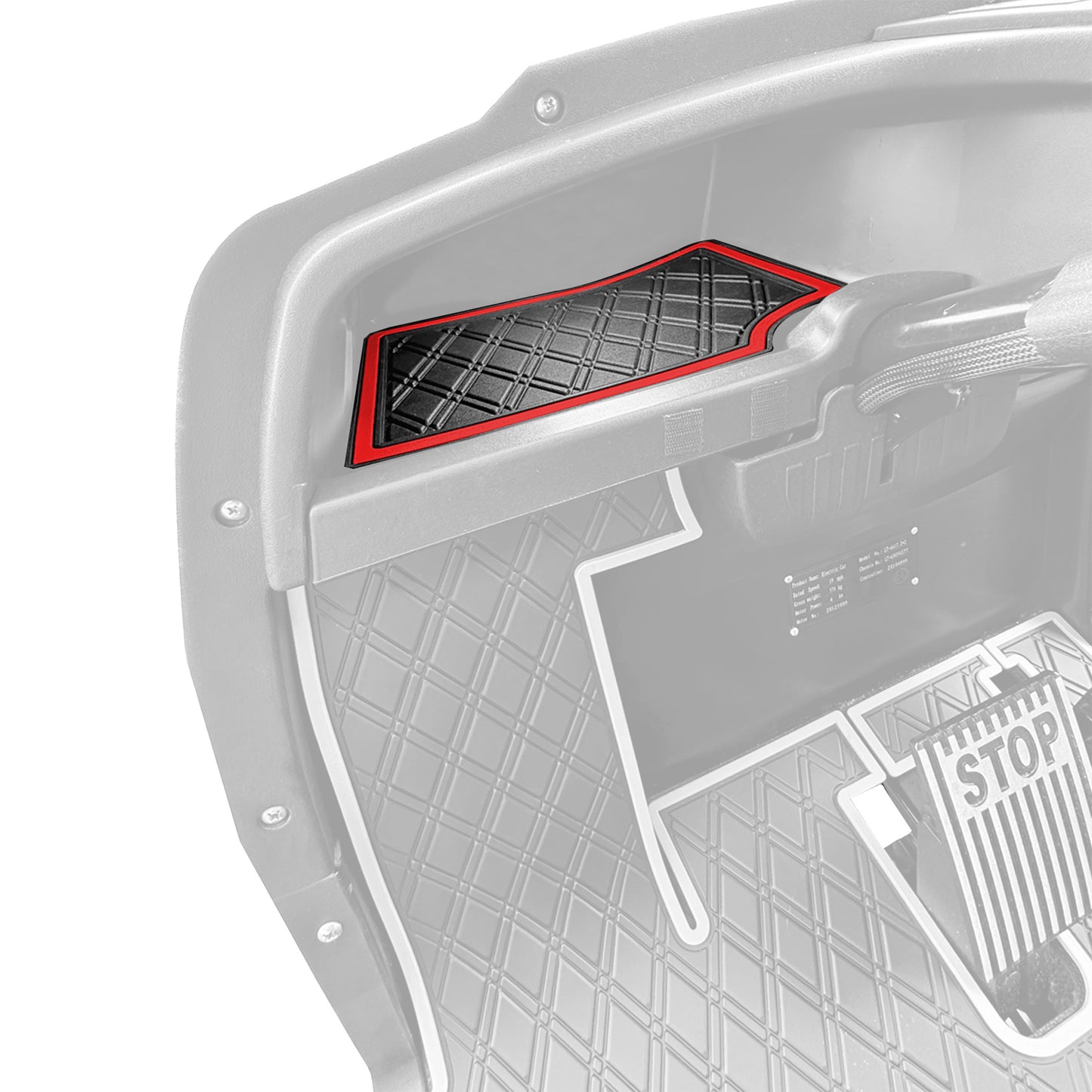 Xtreme Dash Mats for ICON and Advanced EV - Black/Red