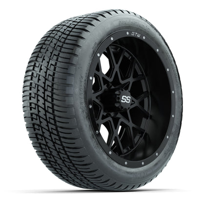 Set of (4) 14 in GTW Vortex Wheels with 205/30-14 Fusion Street Tires