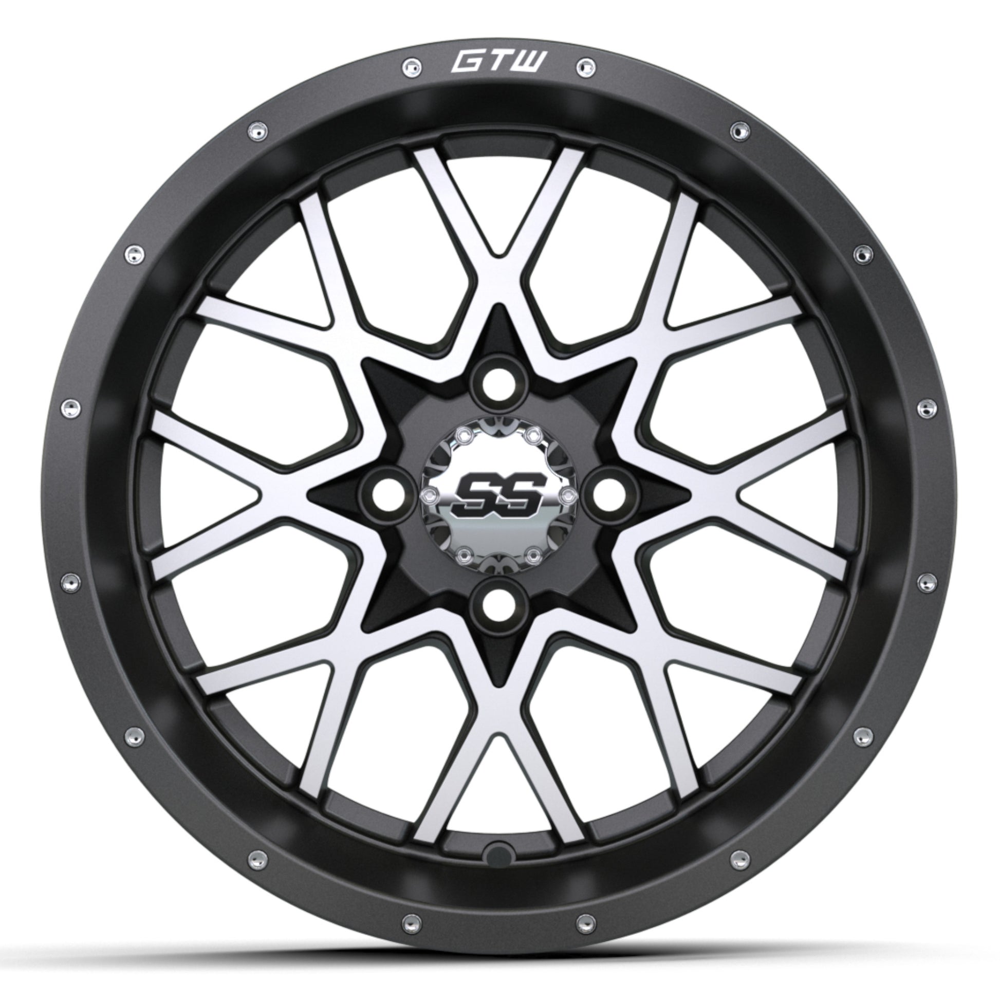 GTW® 14″ Vortex Wheel – Matte Grey/Machined