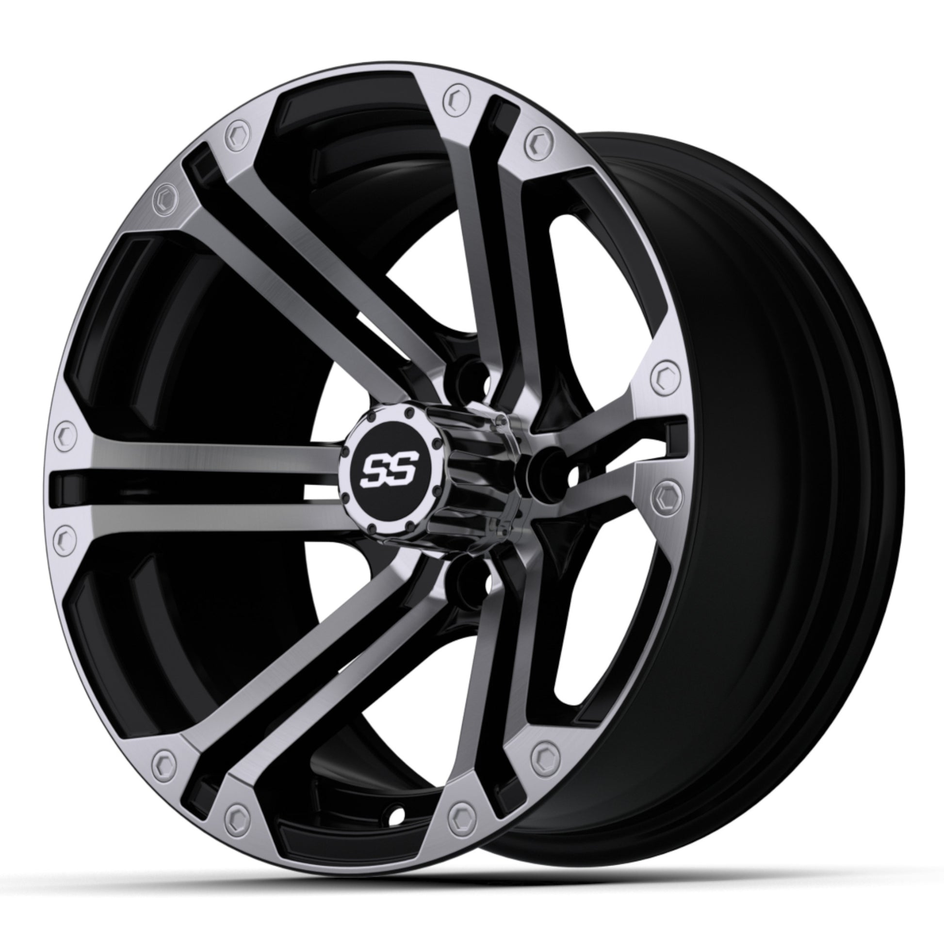 14″ GTW® Specter Black with Machined Accents Wheel