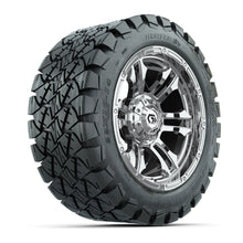 GTW® Shogun Chrome 14 in Wheels with 22x10-14 Timberwolf All-Terrain Tires – Full Set