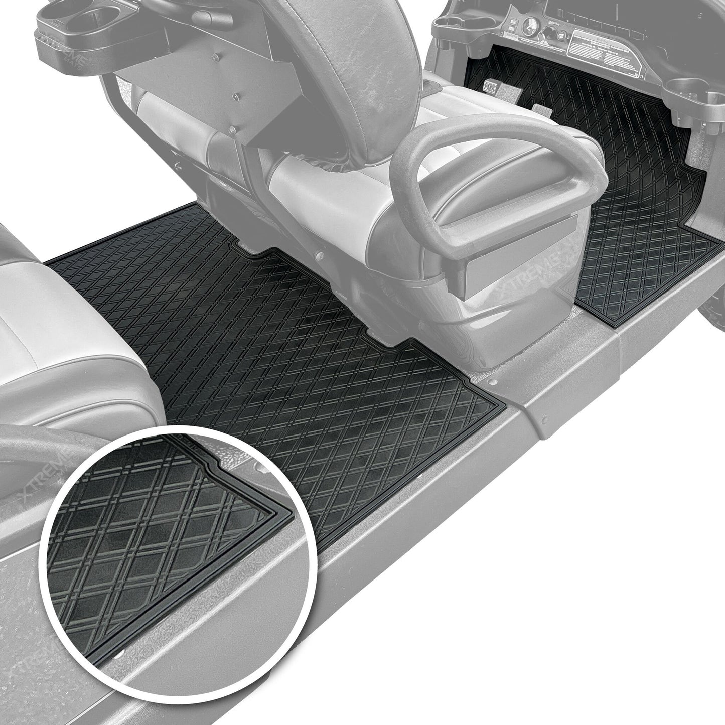 Xtreme Floor Mats for Club Car Onward - All Black Set
