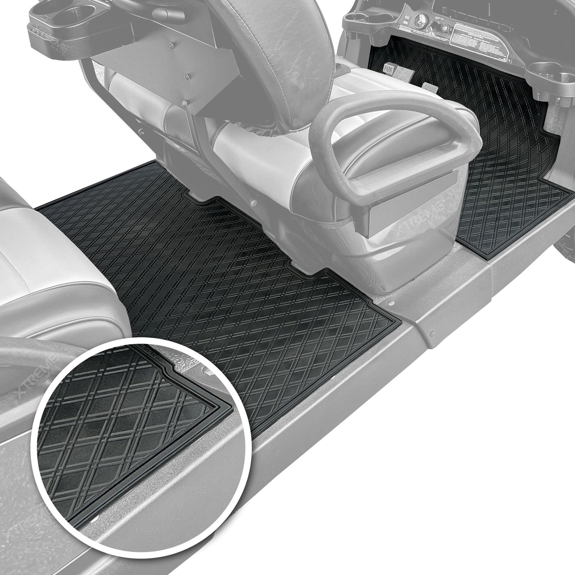 Xtreme Floor Mats for Club Car Onward - All Black Set