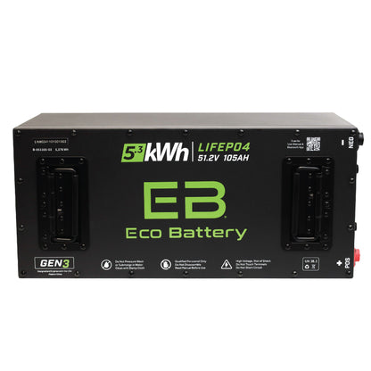 Epic EV 4-2 Battery Configuration Eco Lithium 51V 105Ah GEN3 Battery Bundle - Skinny