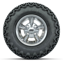 GTW Godfather Chrome 10 in Wheels with 20x10-10 Predator All-Terrain Tires – Full Set