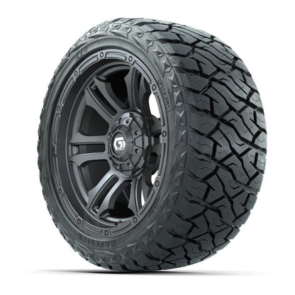 GTW Shogun Gloss Gunmetal 14 in Wheels with 23x10.00-R14 Maverick All-Terrain Tires – Full Set