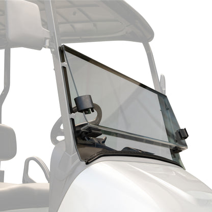 RedDot EZGO RXV with Modular Top Tinted Folding 3/16" Windshield with Rubber Trim (Years 2024-Up)