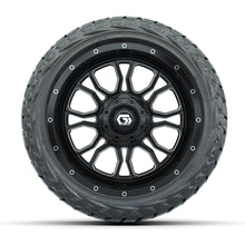 GTW Volt Black/Machined 14 in Wheels with 23x10.00-R14 Maverick All-Terrain Tires – Full Set