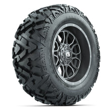 GTW Volt Gunmetal 14 in Wheels with 25x10-14 Barrage Mud Tires – Full Set