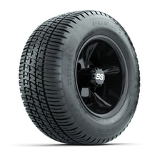 GTW Godfather Black 10 in Wheels with 205/50-10 Fusion Street Tires – Full Set