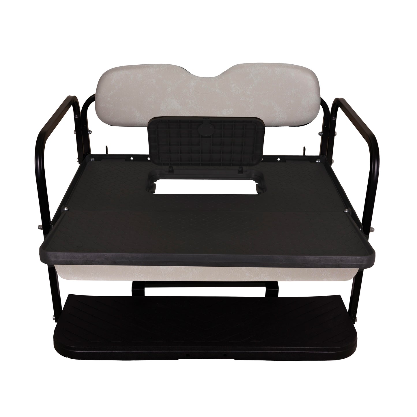 GTW MACH3 Rear Flip Seat for EZGO RXV - Stone Beige (Years 2008-Up)