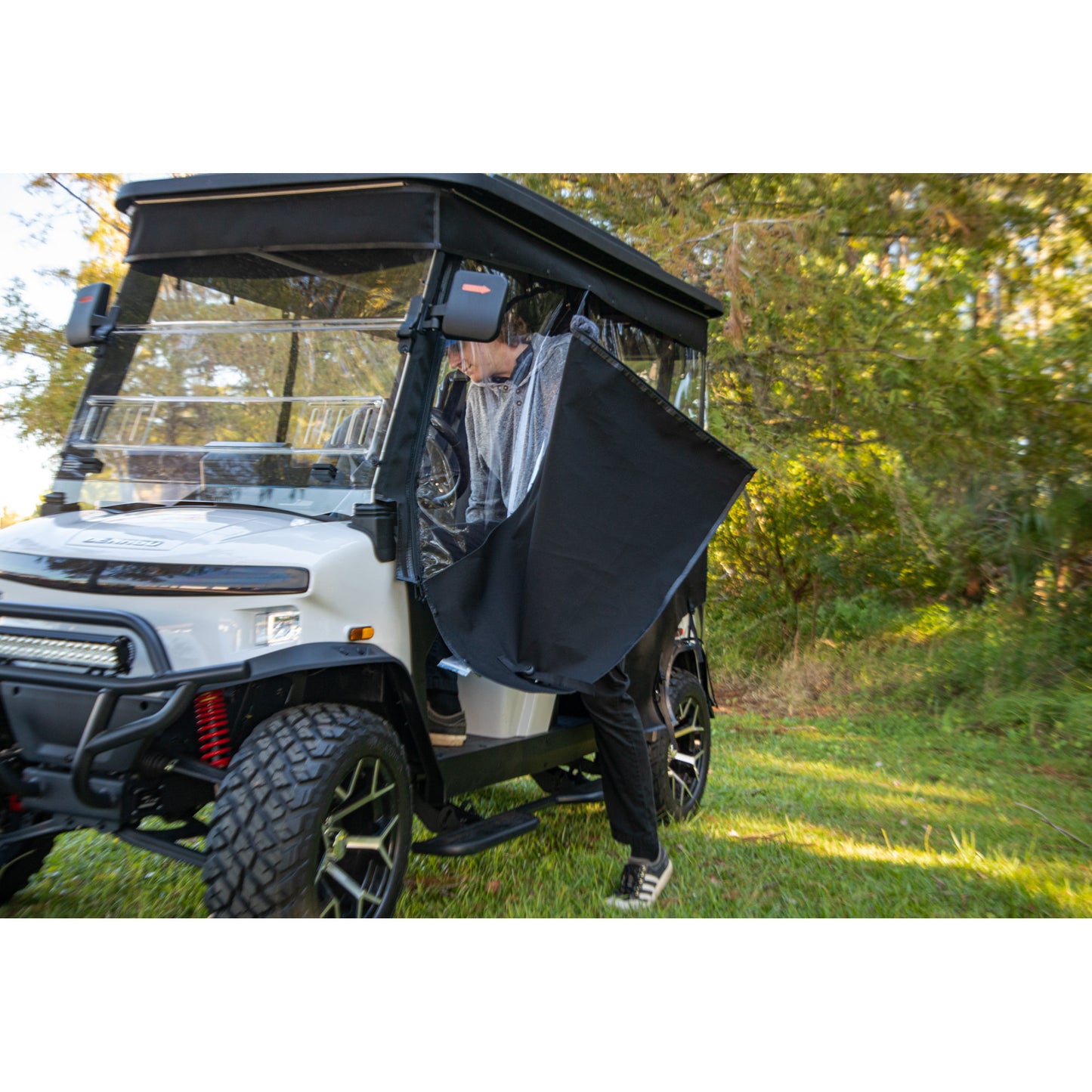 RedDot Denago Rover XL 4 Passenger Linen 3-Sided Track Style Enclosure & Valance