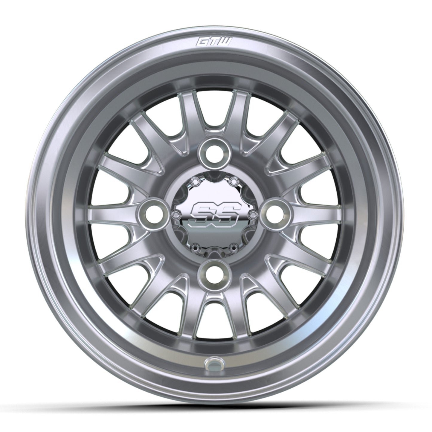 10'' GTW® Medusa Silver with Machined Accents Wheel
