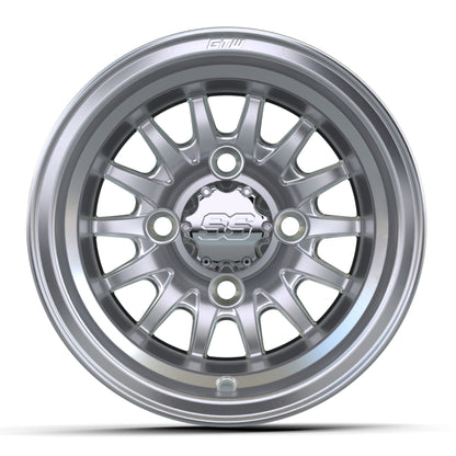 10'' GTW® Medusa Silver with Machined Accents Wheel