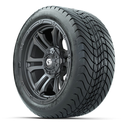 GTW Shogun Gunmetal 14 in Wheels with 225/30-14 Mamba Street Tires – Full Set