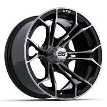 14'' GTW® Spyder Black with Machined Accents Wheel