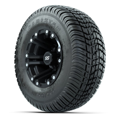 GTW Specter Matte Black 10 in Wheels with 205/65-10 Kenda Load Star Street Tires – Full Set