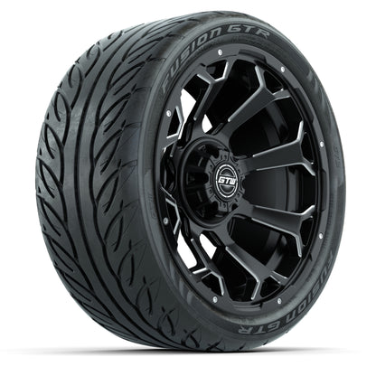 Set of (4) 14 in GTW Raven Wheels with 225/30-14 Mamba Street Tires