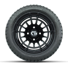 GTW® Boost Gloss Black 12 in Wheels with 215/35-12 Mamba Street Tires – Full Set