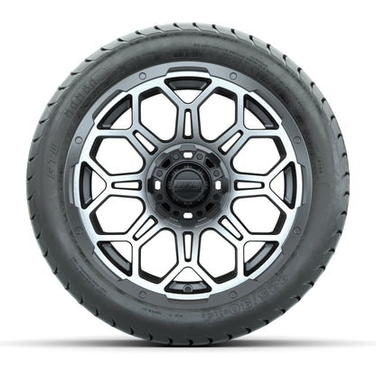 Set of (4) 14 in GTW Bravo Wheels with 225/30-14 Mamba Street Tires