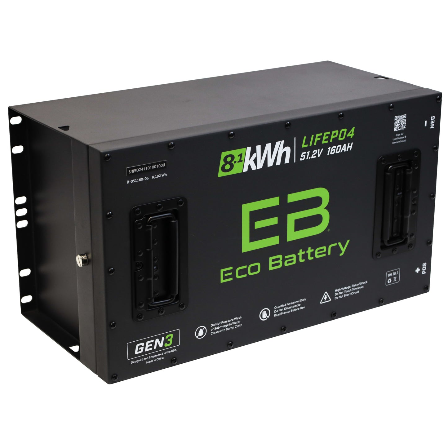 Advanced EV1 2021-2023 Eco Lithium 51v 160Ah GEN3 "AE MCU" Battery Bundle