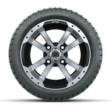 GTW Storm Trooper Black and Machined 12 in Wheels with 18in Mamba Street Tires – Set of 4