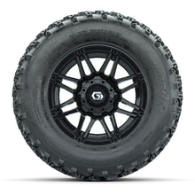 GTW® Stealth Black/Machined 12 in Wheels with 23X10.00-12 Rogue All-Terrain Tires – Full Set