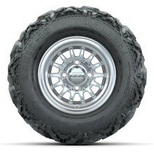 GTW Medusa Silver/Machined 10 in Wheels with 20x10-10 Barrage Mud Tires – Full Set