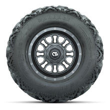 GTW® Volt Gunmetal 12 in Wheels with 25X10-12 Barrage Mud Tires – Full Set