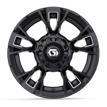 12″ GTW® Vandal Matte Black with Machined Accents Wheel