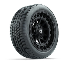 GTW® Barricade Gloss Black 14 in Wheels with 205/30-14 Fusion Street Tires – Full Set