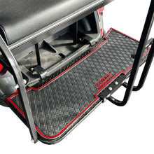 Xtreme Rear Floor Mat for EZGO RXV & TXT Rear Seats - Black/Red