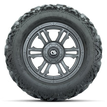 GTW Shogun Gunmetal 14 in Wheels with 25x10-14 Barrage Mud Tires – Full Set