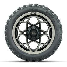 GTW® Nexus Black with Bronze Face 14 in Wheels with 23X10-R14 Nomad Steel Belt Radial All-Terrain Tires – Full Set