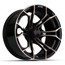14'' GTW® Spyder Matte Black with Bronze Accents Wheel