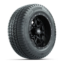 Set of (4) 12 in GTW Vortex Wheels with 215/50-R12 Fusion S/R Street Tires
