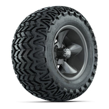 GTW® Godfather Matte Gray 12 in Wheels with 23X10.5-12 Predator All-Terrain Tires – Full Set