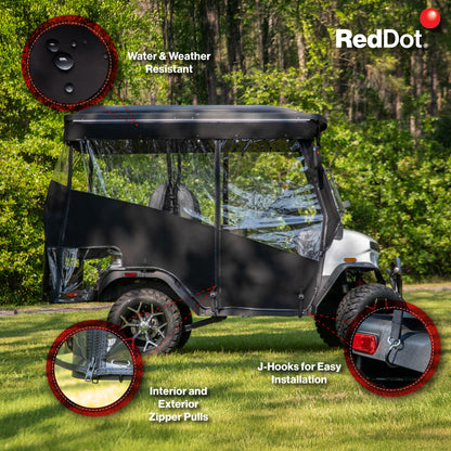 RedDot Denago Nomad XL 2+2 Linen 3-Sided Track Style Enclosure & Valance