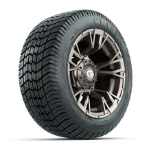GTW® Vandal Bronze/Machined 12 in Wheels with 215/40-12 Excel Classic Street Tires – Full Set