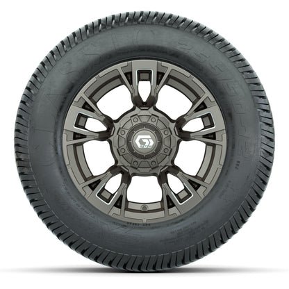 GTW® Vandal Bronze/Machined 12 in Wheels with 255/50-12 Excel Classic Street Tires – Full Set