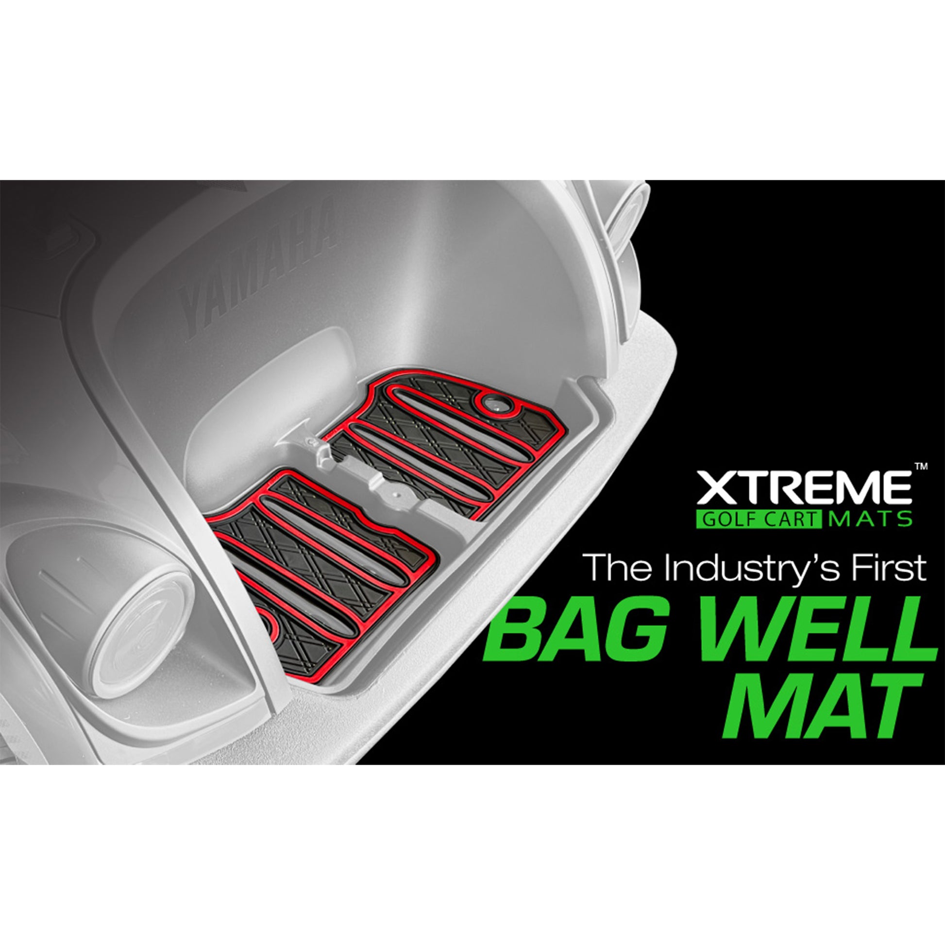 Xtreme Bag Well Mats for Yamaha Drive2 - Black/Blue