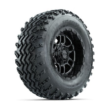 GTW Titan Machined/Black 12 in Wheels with 23x10.00-12 Rogue All Terrain Tires - Full Set