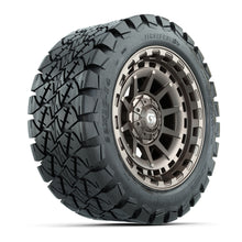 GTW® Barricade Satin Bronze 14 in Wheels with 22x10-14 Timberwolf All-Terrain Tires – Full Set