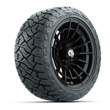 GTW Boost Gloss Black 14 in Wheels with 23x10.00-R14 Maverick All-Terrain Tires – Full Set