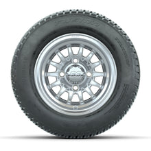 Set of 4 GTW Medusa Silver and Machined Wheels with Fusion Street Tires - 10 Inch