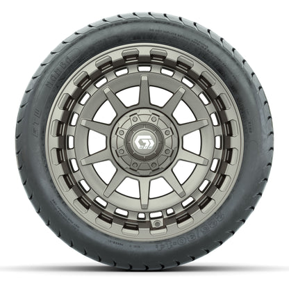 GTW Barricade Bronze 14 in Wheels with 225/30-14 Mamba Street Tires – Full Set
