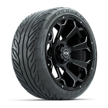 GTW Raven Matte Black/Ball Mill 15 in Wheels with 215/40-R15 Fusion GTR Steel Belt Radial Street Tires – Full Set