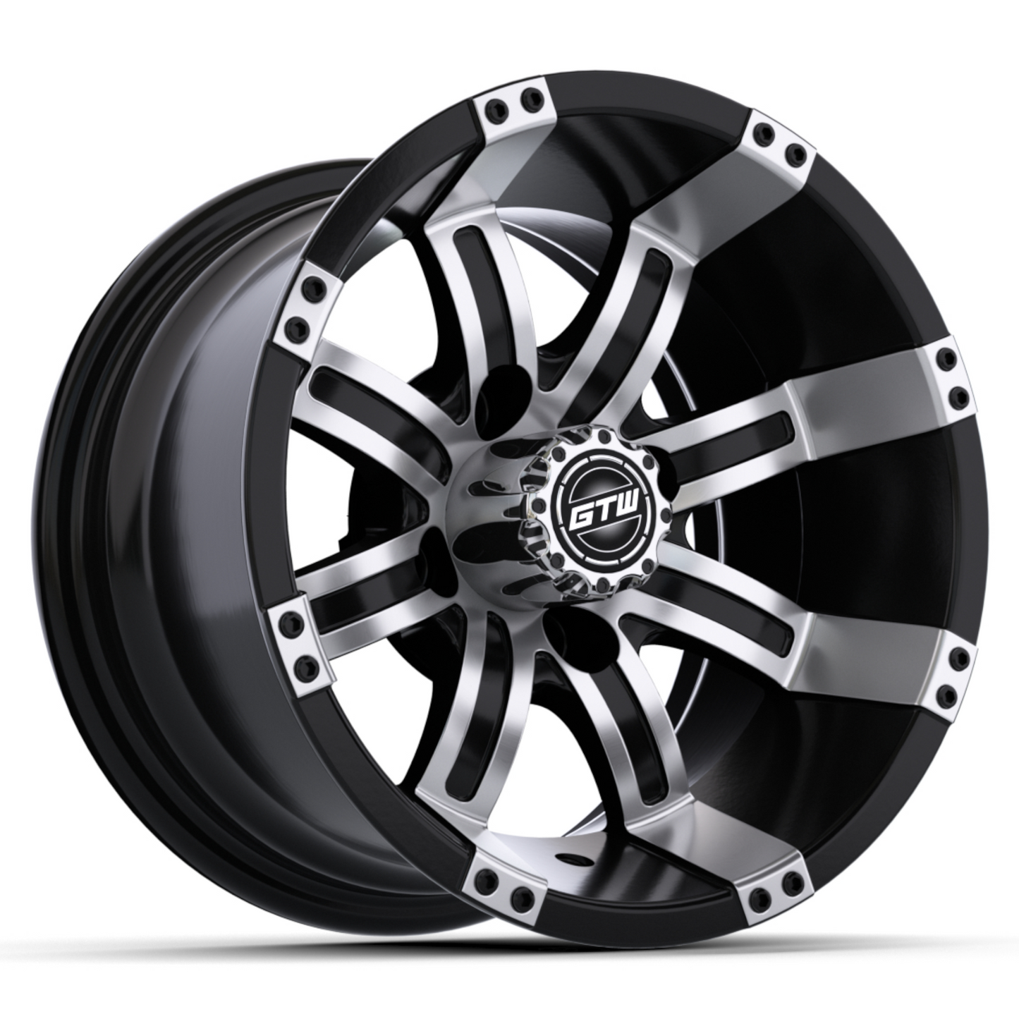 10'' GTW® Tempest Black with Machined Accents Wheel